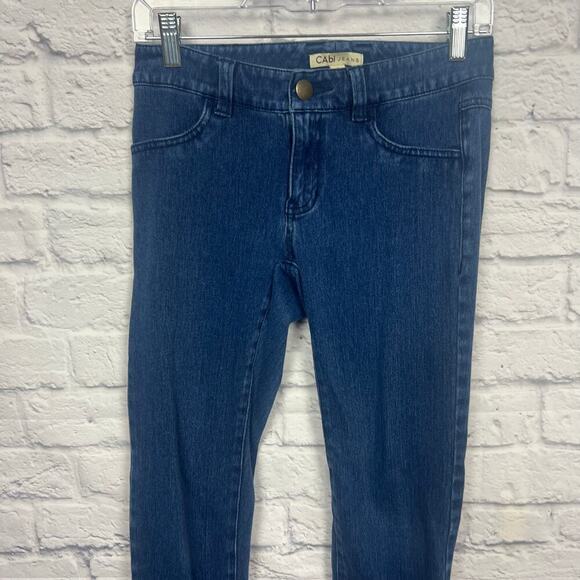 Vintage CAbi Knit Jean Jeggings Style # 886 - Picture 2 of 6